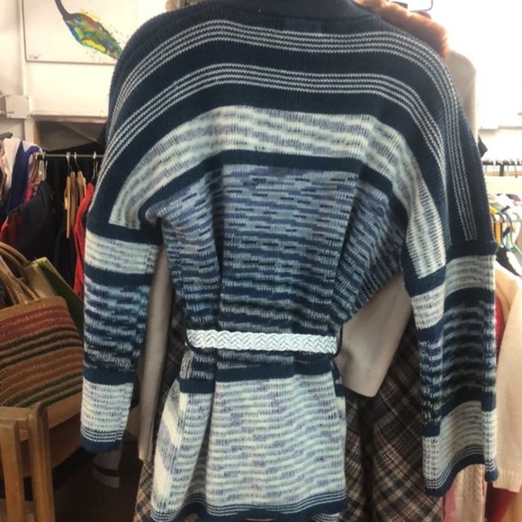 Vintage 1979’s - Marcella - Open Front Cardigan Sweater - Size L - Picture 2 of 9